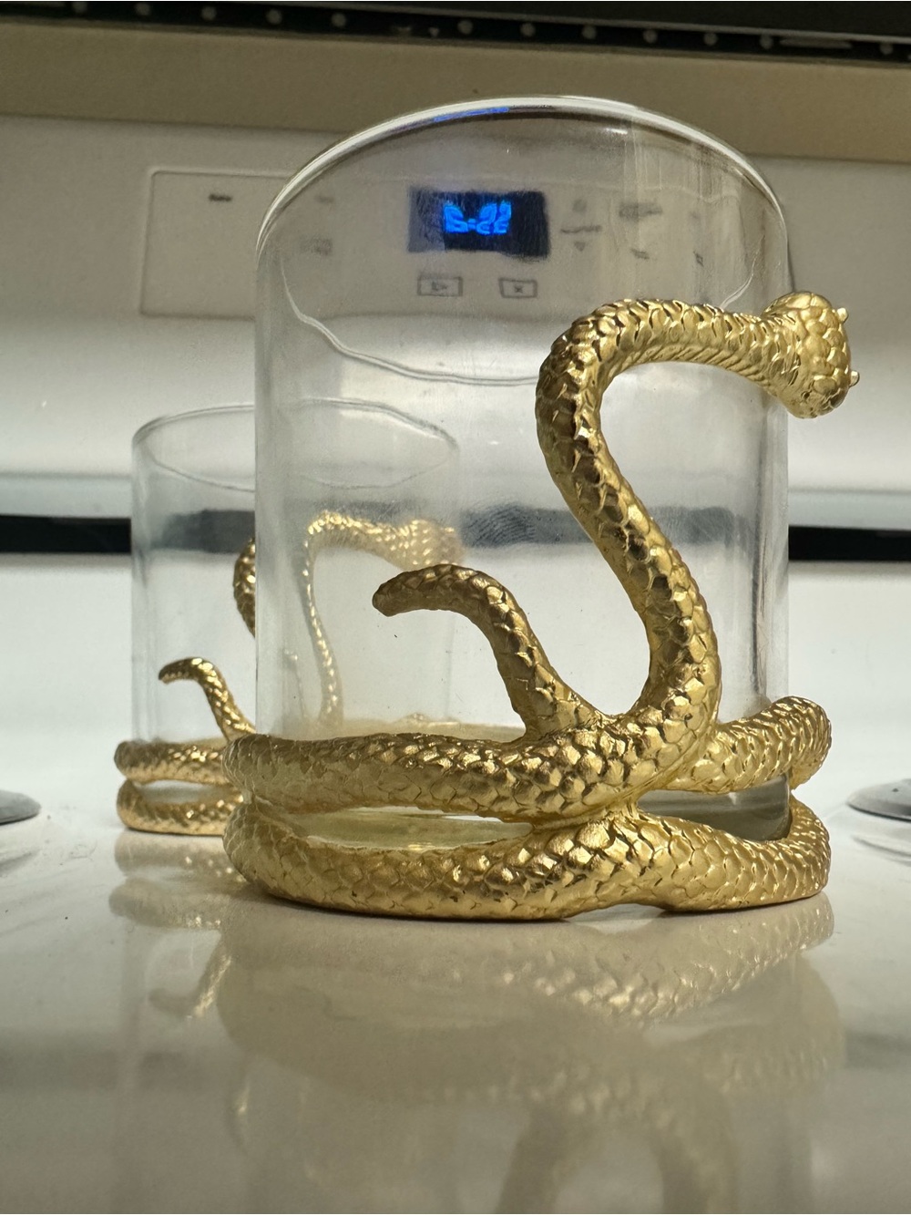 Gold Snake Set of 2 Highball Glasses (2 sets available!!!)